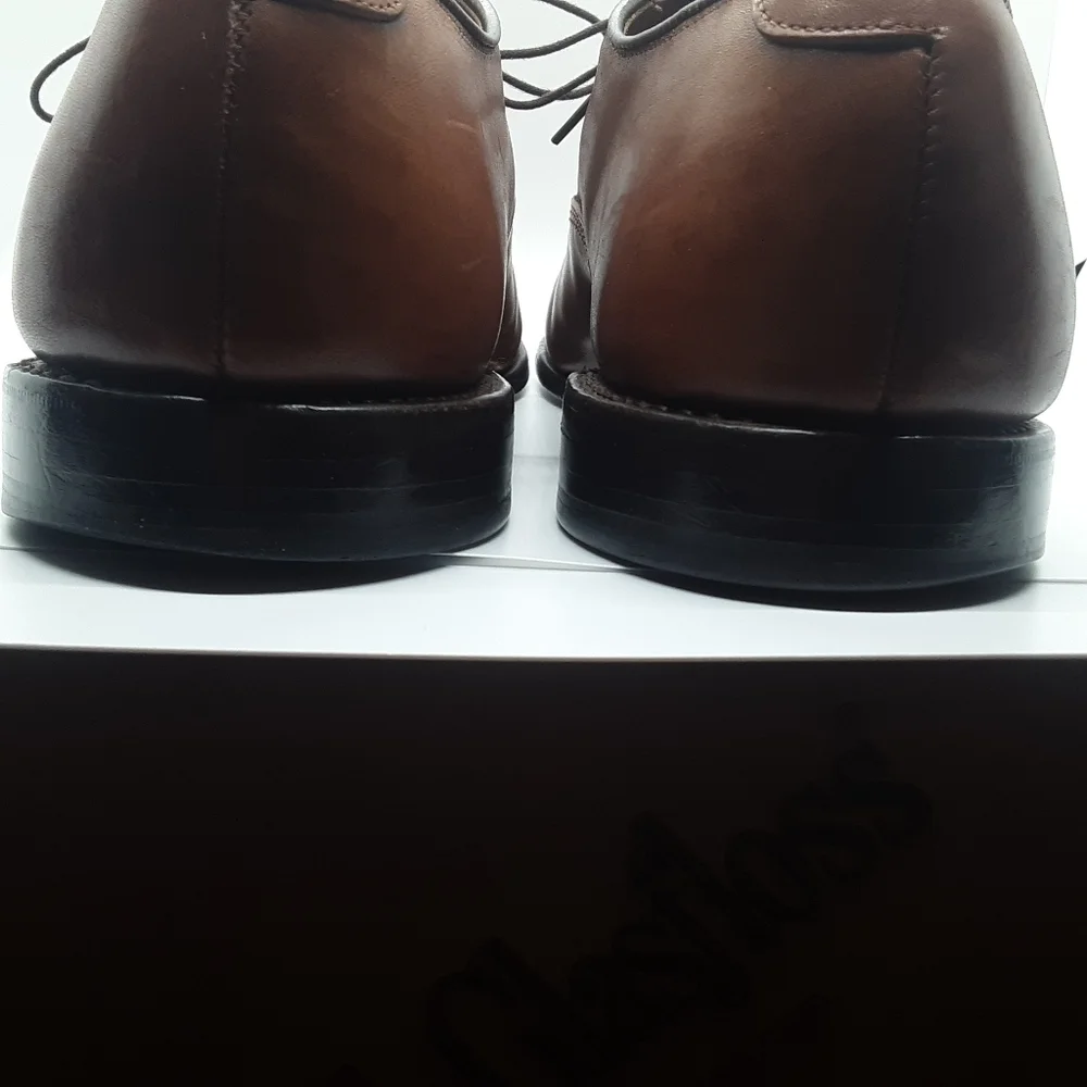 VTG Allen Edmonds Byron Made in Italy Men's Size10 3E Chili Brown Oxford